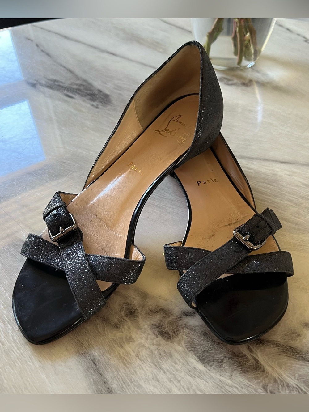 Christian Louboutin Croisette Glitter Flat